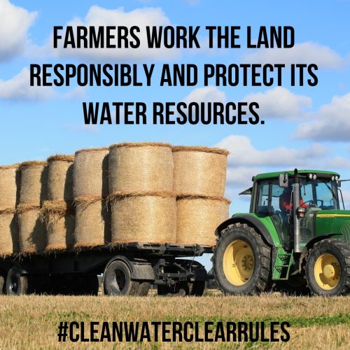 MNFarmBureau's tweet photo. Farmers and ranchers are caretakers. They strive to protect their land and its water resources. #CleanWaterClearRules #WaterRule https://t.co/MZ04ZglNkJ