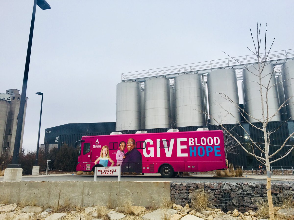 SurlyGivesADamn's tweet photo. Thanks to everyone who is taking the time to give blood today at the beer hall with ⁦@MemorialBldCtrs⁩.  #SGADMN https://t.co/3ASyvDfL5j