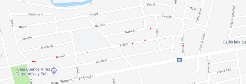 CIC auf Twitter: „*BACHES* En la Calle Limón, entre Peral y Av. Encinos,  col. Unión Modelo. Guadalupe vía @t1gr3_20 cc @municipiodegpe  /43UfKdIMZ2“ / Twitter