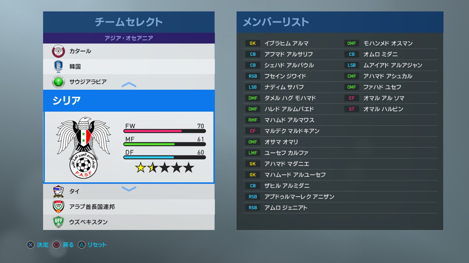 大森クリストファー清顕 Kiyoaki Syria Squad Complete For Pes19 Asiancup19 大森クリストファー清顕 Kiyoaki Syria Squad Complete For Pes19 Asiancup19