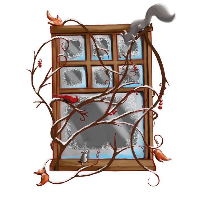artofbudmcleod's tweet photo. Wishing you all the happiest holidays ❤
.
.
.
#happyholidays #holidays2018 #merrychristmas #happynewyear #window #vines #animals #winter #squirrel #cardinal #mouse #drawing #illustration #design #digitalpainting #photoshop #bamboo #wacom #tablet #car… https://t.co/e5ll1sjEJE https://t.co/IXugRtKleD