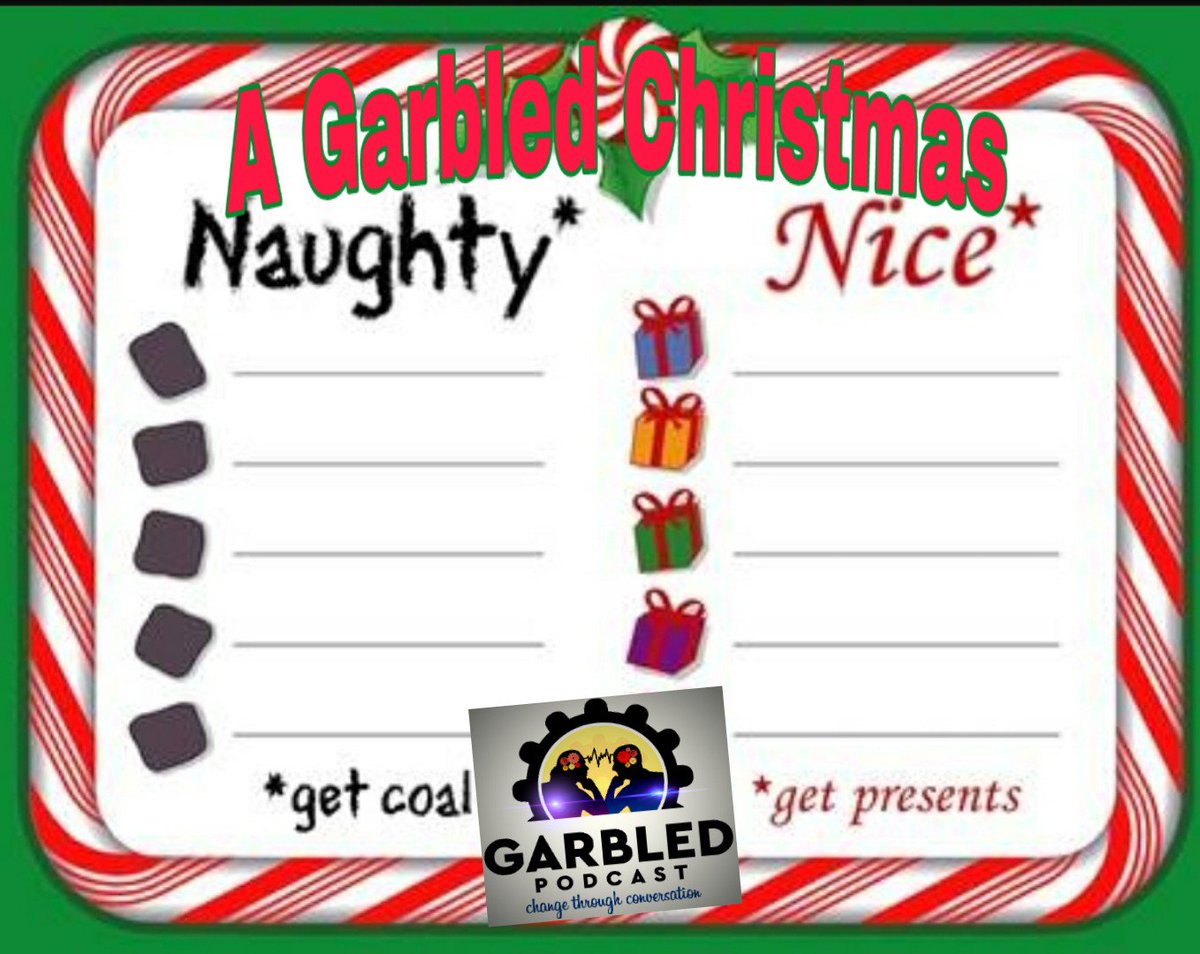Garbledpodcast's tweet image. Have you heard ‘A Garbled Christmas 2018: Naughty And Nice List’ by Garbled Podcast on #SoundCloud? #np soundcloud.com/user-831692449… Join us as we count down the naughty and nice people of this year!