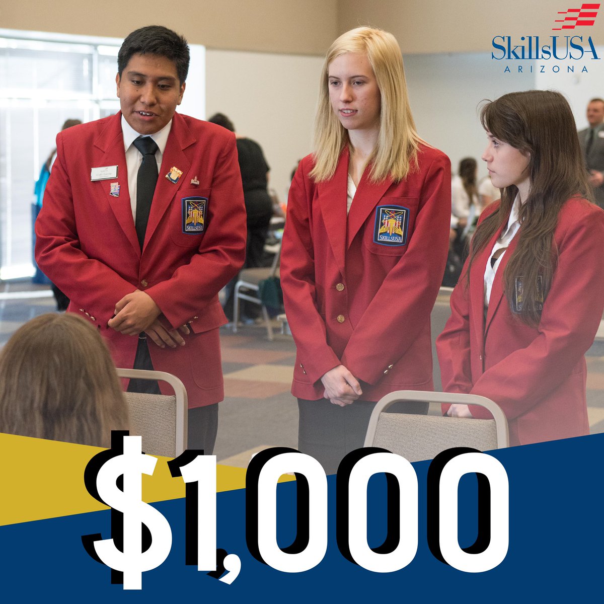 Your chapter could walk away with $1k grant for hosting an open house showcasing your SkillsUSA chapter and CTE programs during #SkillsUSAWeem
~
Visit skillsusa.org for all the details.