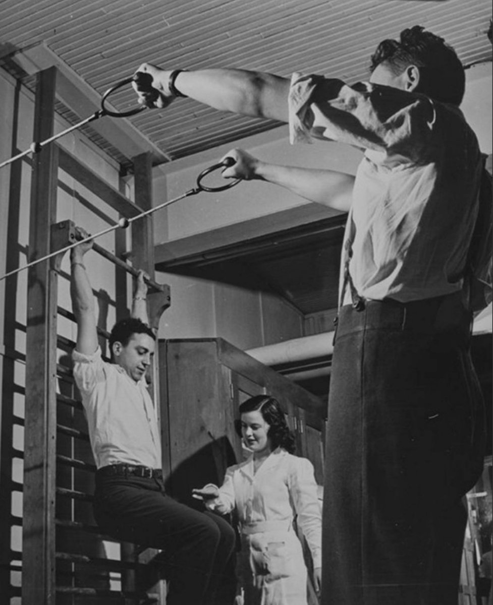 veteran doing exercises at Sunnybrook