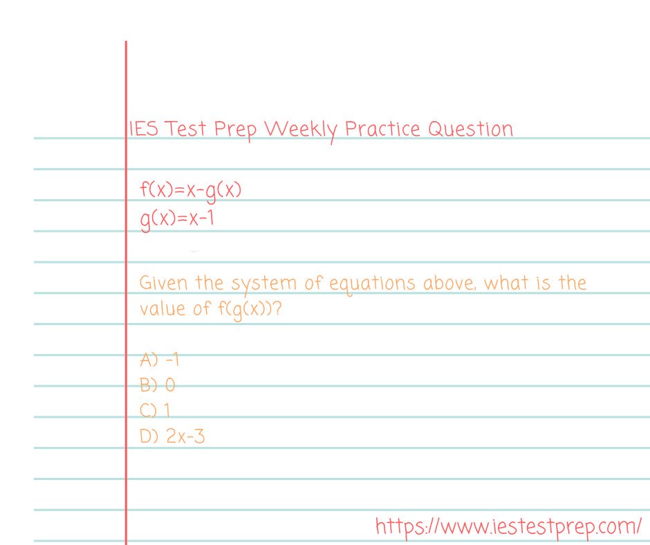 IESTESTPREP's tweet image. Wednesday Pop Quiz: 

Can you find the correct answer? 

The answer will be posted Friday morning. 

#WednesdayWisdom #SAT #MathSection