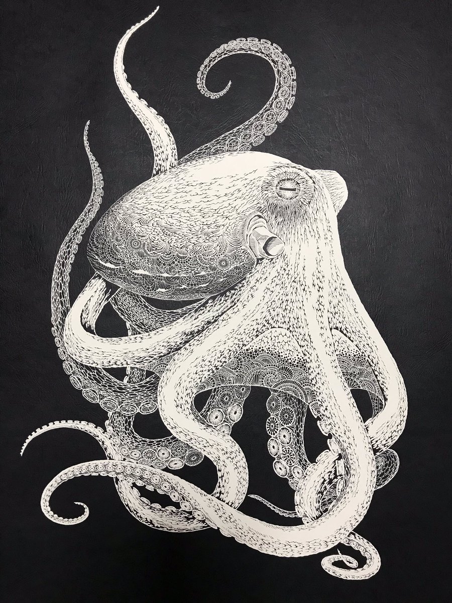 一枚切り絵 海蛸子 が繊細で躍動的でもはや生きてるように見えるレベル 他の作品も完全技揃い Togetter 一枚切り絵 海蛸子 が繊細で躍動的でもはや生きてるように見えるレベル 他の作品も完全技揃い Togetter
