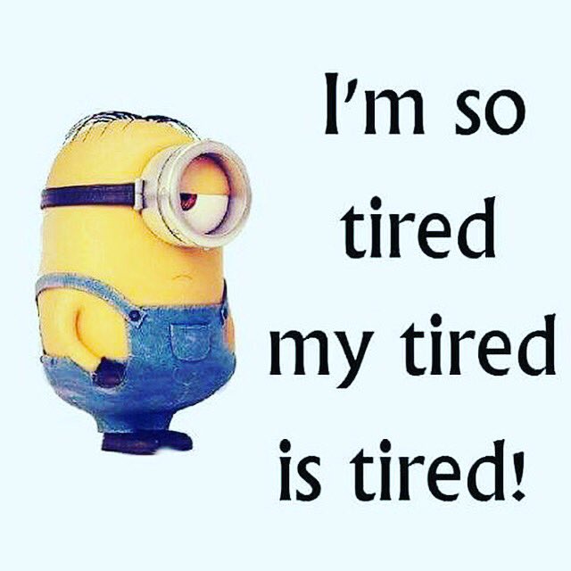 Reallisariley's tweet photo. This is unbelievably TRUE...what I wouldn’t give for a REAL day off...one where I could sleep without an alarm, watch movies in bed with my Pj’s on and charge my batteries FULLY!!! #dayoffneeded #tired #brainfarts #pillow #minions https://t.co/Qc35xLc2rG