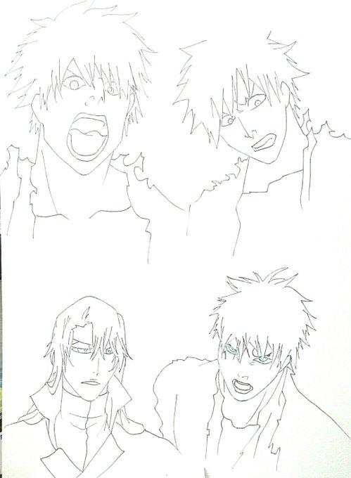 BLEACH模写～～
ムズいぞいな～ 