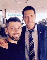 CristelAng's tweet photo. #SashaRoiz #MonroeBennett on set of #Salvation #Canada credit Lukas https://t.co/nBAUOGiU65