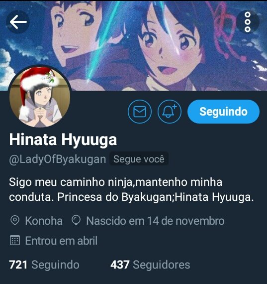 To feito @LadyOfByakugan me segue vlw❤✌