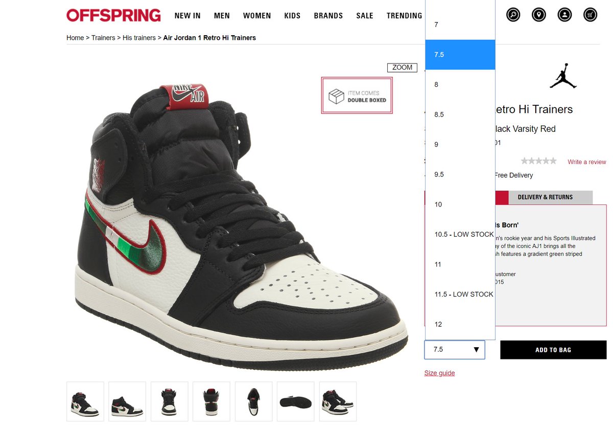 aj1 a star is born stockx