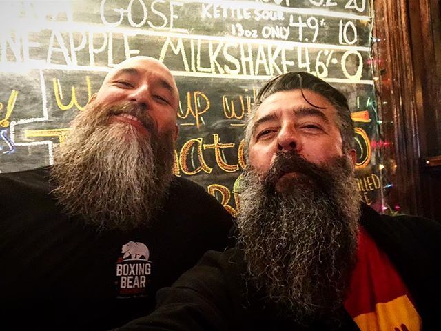 kjfsix9's tweet photo. A late #Christmas treat to see one of my #beardspiration bros and of course it’s at a #brewery of course! #craftbeard #beerds #beards #beardporn @boxingbearbrewing #Albuquerque 
#NM 
#nmbeer 
#Burque 
#DukeCity 
#ABQ 
#VisitABQ 
#PictureABQ 
#craftbeer 
… https://t.co/Orlp2FyUd2 https://t.co/may0mKsmRS