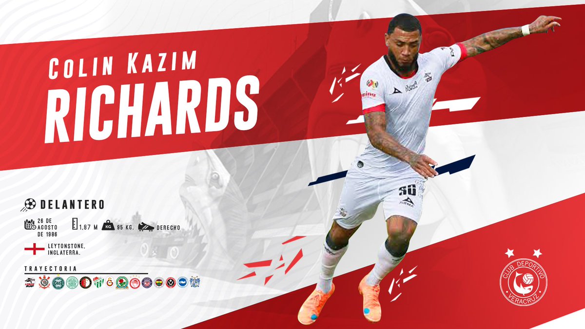 SoccerPunch's tweet image. El delantero inglés de @LobosBuapMX,  Colin Kazim Richards, llega a @ClubTiburones.

#DraftMX