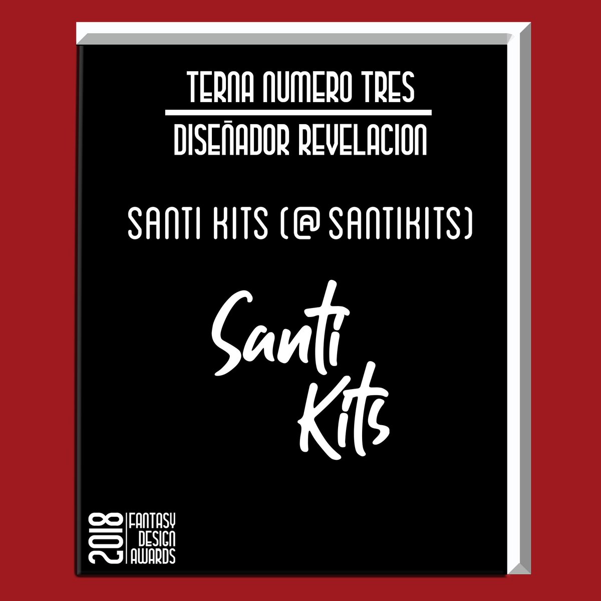 FDA2018's tweet photo. TERNA 3 - Diseñador revelación

GANADOR: @santikits 

Votos:

Encuestas: @santikits 

Jurado: @PARDOCCP1912 y @santikits (voto dividido)

Felicitaciones al ganador y a los nominados!

Pedimos a los ganadores que digan unas palabras. Gracias! https://t.co/zxL2KMmS5F