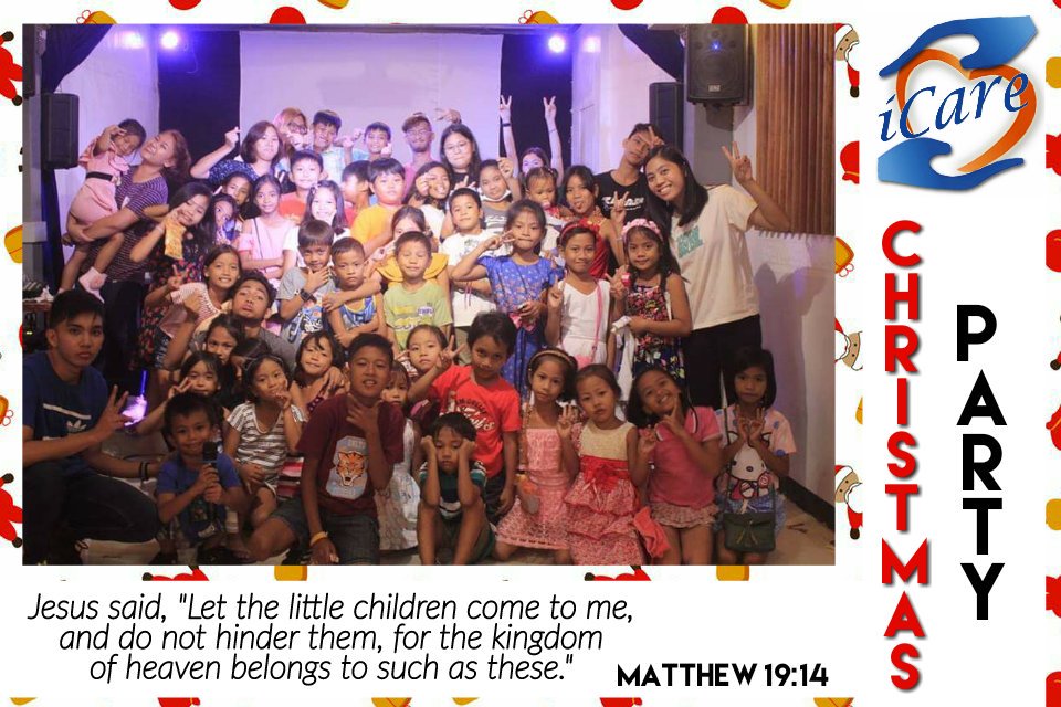 KIDDOZ Christmas Party 2018
Children from our mother church - Poblacion and Extension Services - Talisay and Tenejero.
Matthew 19:14 NIV
Jesus said, “Let the little children come to me, and do not hinder them, for the kingdom of heaven belongs to such as these.”
#ICare
#Kiddoz