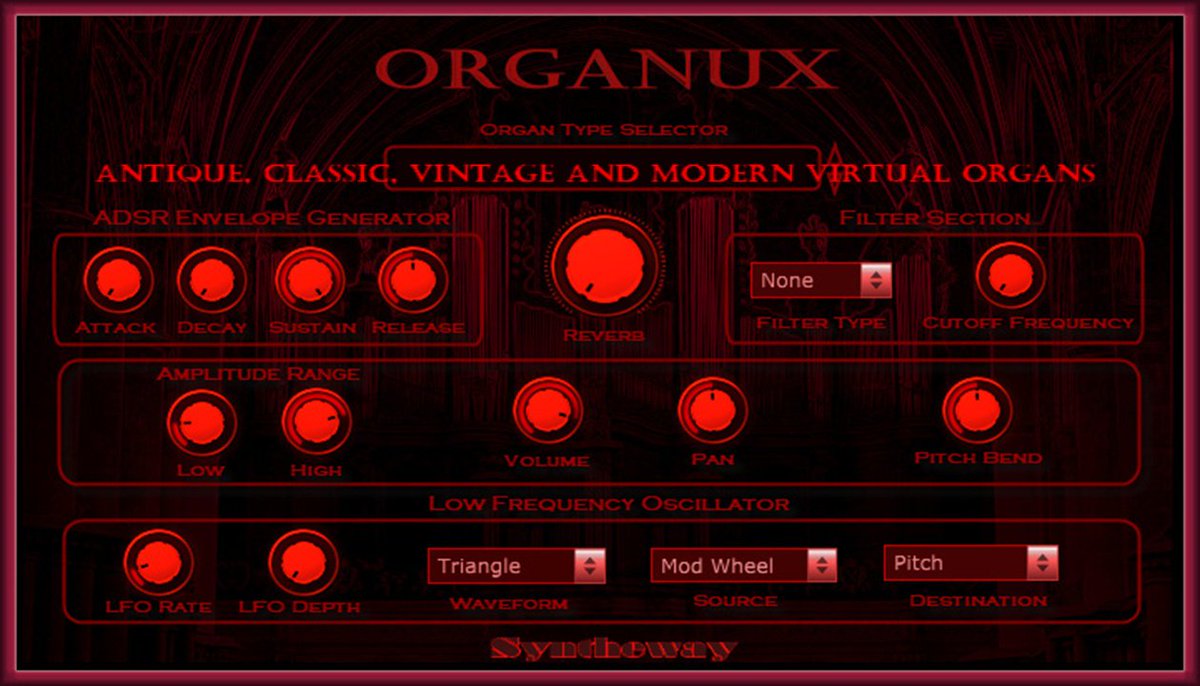 Organux's tweet photo. Syntheway releases Organux v2.0 for Windows and v2.2 for macOS with VST3 support #OrganAudioUnit #VirtualOrgan #VirtualChurchOrgan #OrganKONTAKT #OrganEXS24 #OrganVST3 #ChurchOrganVST #HamoniumVST #HarmoniumVST3 #HarmoniumAudioUnit #HarmoniumKONTAKT https://t.co/cyj8Wy1Egb https://t.co/TEJYmRvb5r