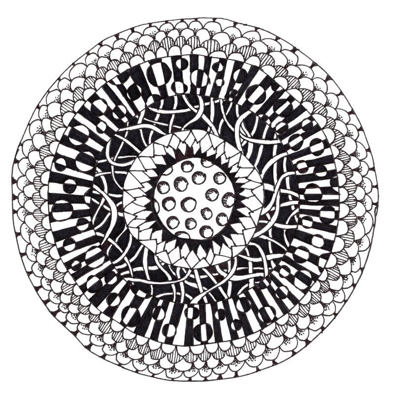 Craftwhack's tweet photo. How to Make a Cool Bullseye Tangle Drawing https://t.co/lOF0rj2iQ6 https://t.co/zIlCRNeo24