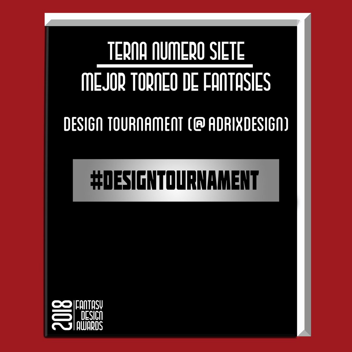 FDA2018's tweet photo. TERNA 7 - Mejor torneo de diseño fantasy

GANADOR: Design Tournament (@AdrixDesign)

Gana por prioridad al voto de las encuestas

Felicitaciones al ganador y a los nominados!

Pedimos a los ganadores que digan unas palabras. Gracias! https://t.co/T6txYkAH9x