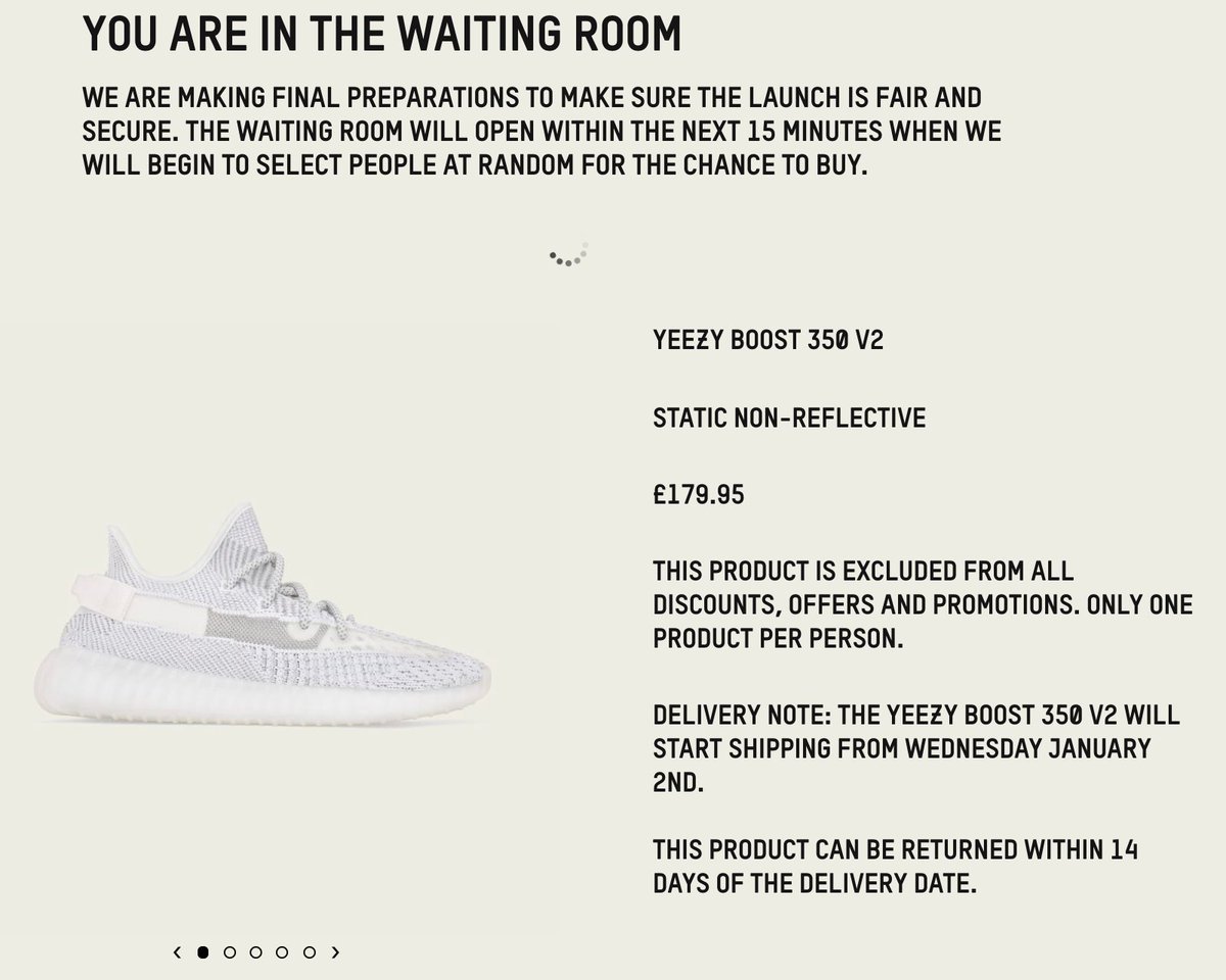 how to get out of the waiting room on adidas