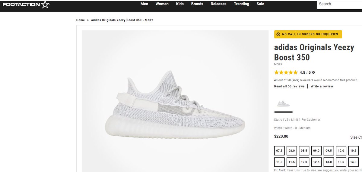 Adidas Yeezy 350 v2 Black Static PO LacedUp