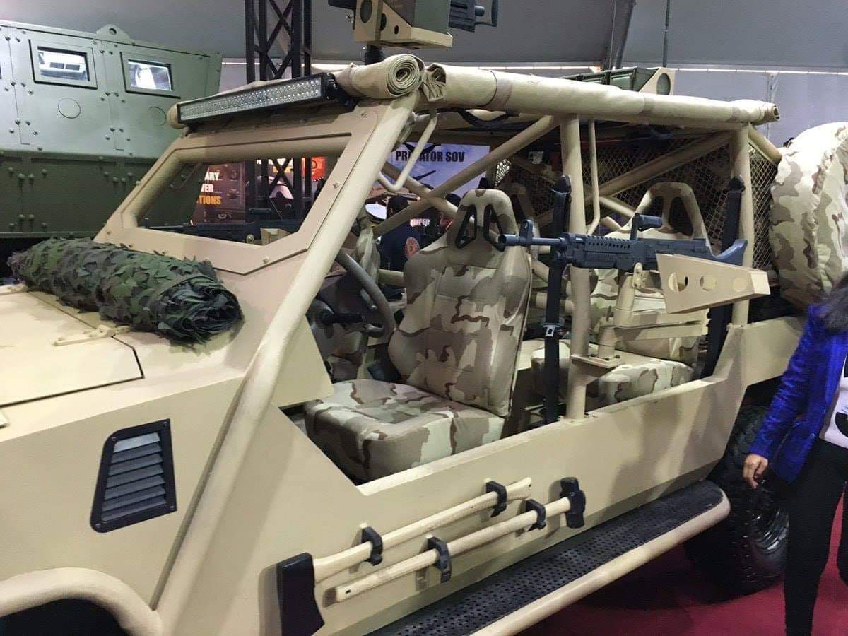 pak_def's tweet photo. Special Operative Vehicle, "Predator" - Made in Pakistan #IDEAS2018 https://t.co/uAkJU7d1lF