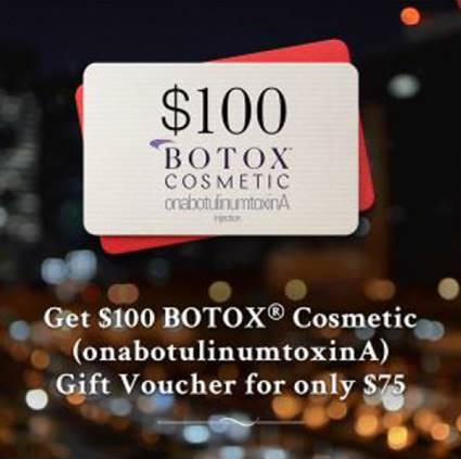 SOYMedicalGroup's tweet photo. Botox Cosmetic Holiday Vouchers on Sale $25 off! Please message us to ask for more details. https://t.co/nJiabsZbvE