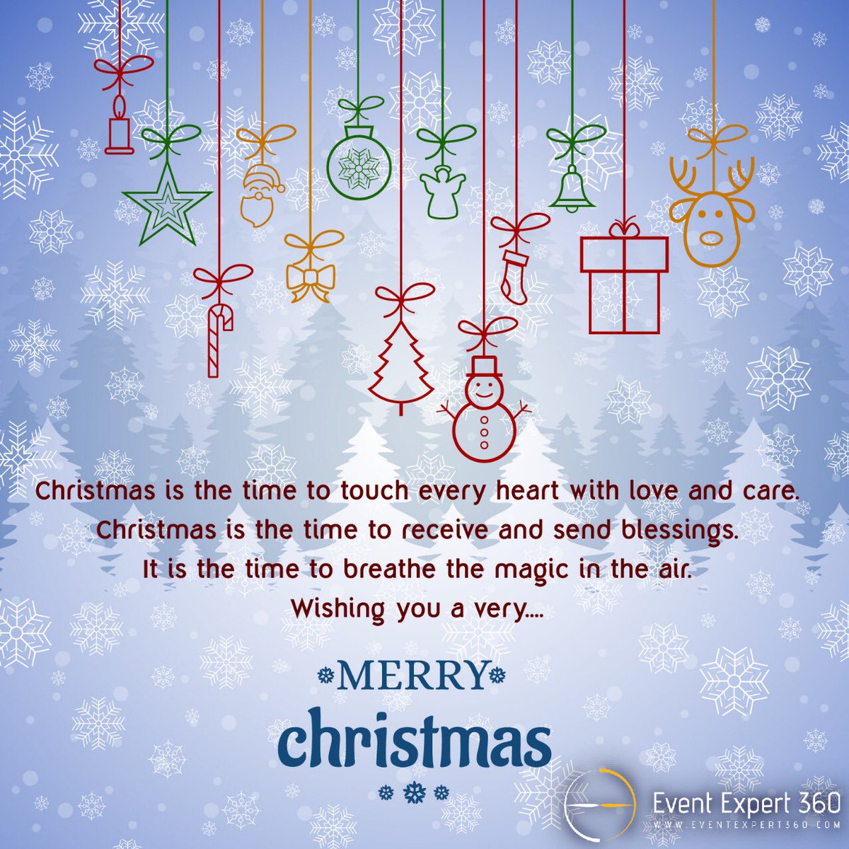 May this festive season sparkle and shine, may all of your wishes and dreams come true, and may you feel this happiness all year round. 

Merry Christmas!

#MerryChristmas #EventExpert360 #MerryChristmas2018