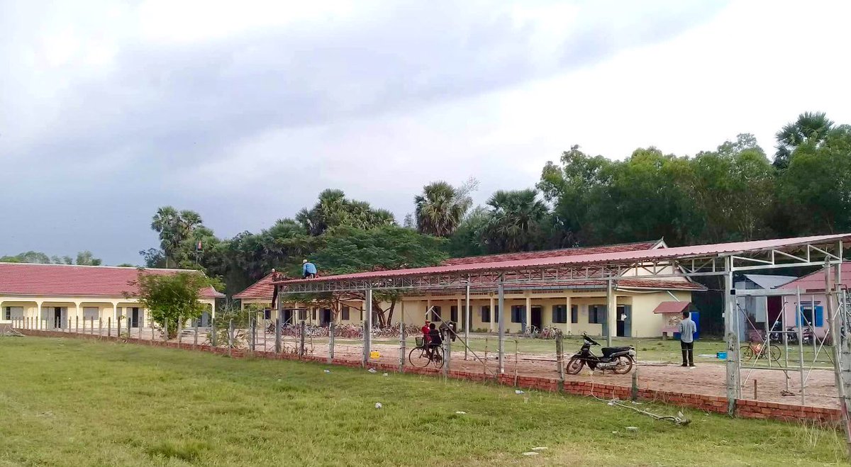 educambodia's tweet photo. The Bike shed is now finished. Grand official opening of ‘My Health School’ on January 26. Latest up to date news on https://t.co/69IF6yIhuj https://t.co/0LA4gmlJbI