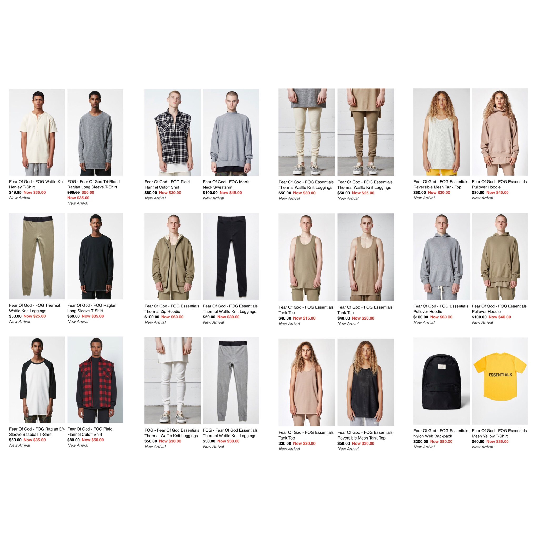 fog essentials thermal zip hoodie