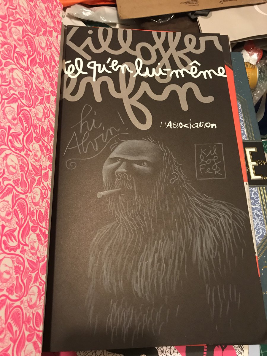 jordanhurder's tweet photo. First book for sale: giant Killoffer book with a great original sketch. Make me an offer -- fire sale prices okay but try to be somewhat realistic... https://t.co/TXyISdrqG3