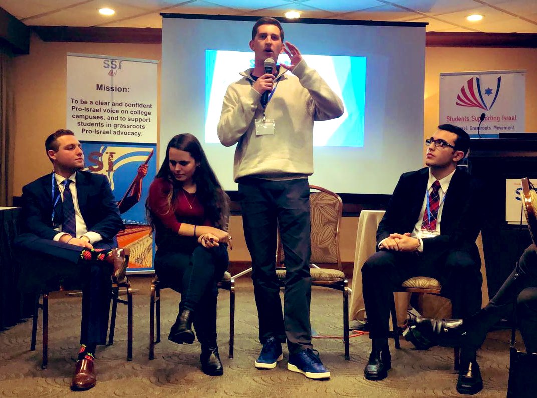 SSI_Movement's tweet photo. “I was told #ISRAEL is super controversial and we don’t anything about it, so I decided to open #SSI chapter” - Phillip Yurchenko, @WakeForest University. #SSIinSD #StudentPanel #OwningOurNarrative https://t.co/zj70CtgtBo