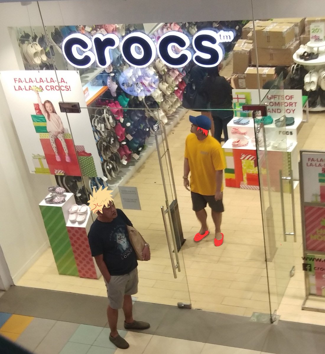 crocs in the mall