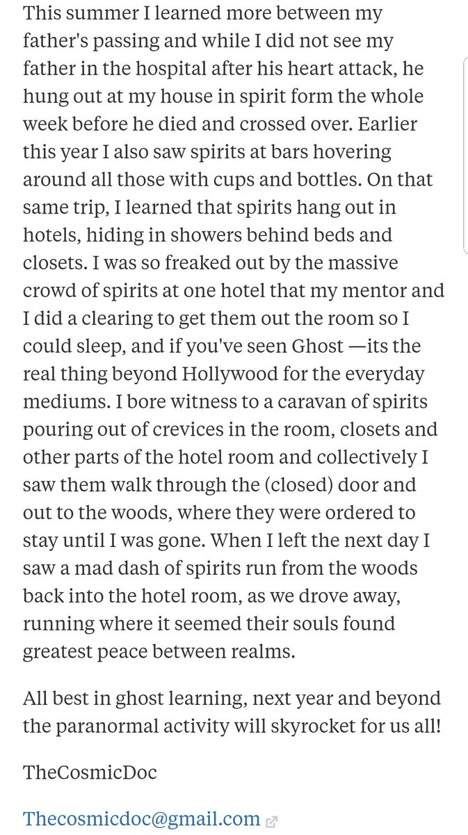 thecosmicdoc's tweet photo. #Ghosts are really real! Its when the stories, the #deaths, the #murders, the #psychicmediums included are truly diverse that the stories expand to include way more! #mediumlife #paranormal https://t.co/A2AeKbVkLm