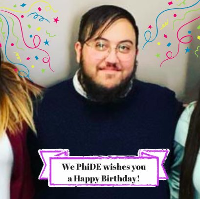 UMBPhiDE's tweet image. Happy birthday Adam!! We are so grateful to have such a motivated and kind brother in our phamily!! :)  #maalphaproud #phideltaepsilon #phide