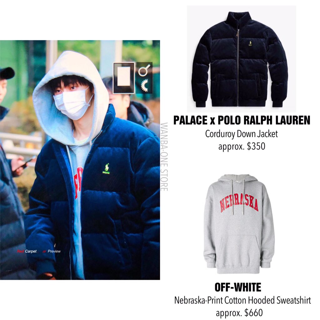 polo palace corduroy down jacket