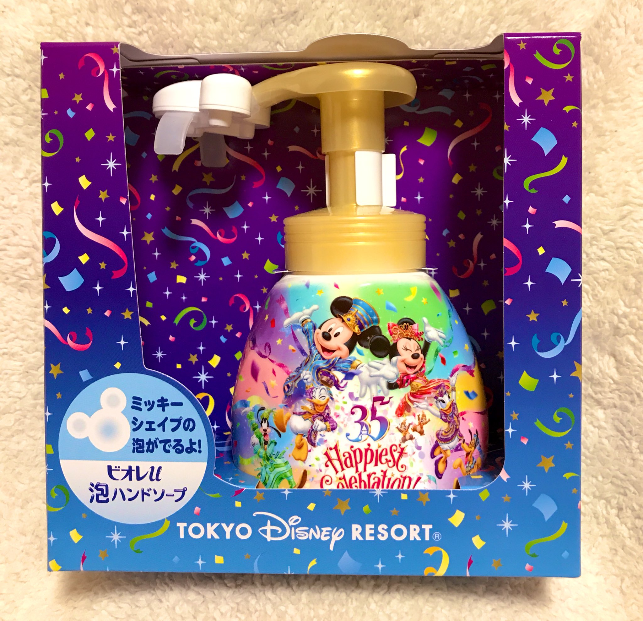 世界的に有名な 花王ビオレU 泡ハンドソープノズル ミッキーの泡