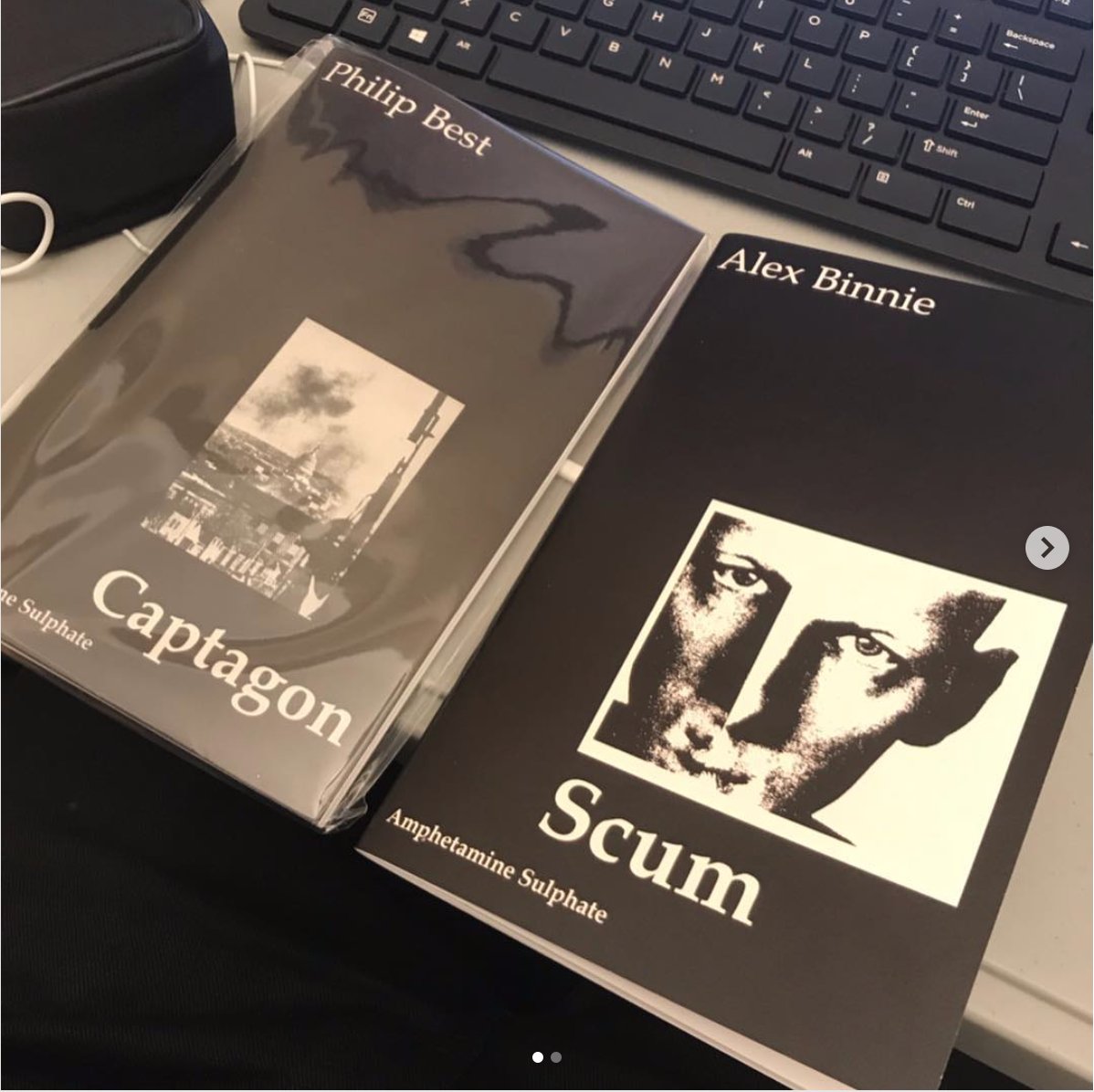 AmpSulphate's tweet photo. SCUM in NEW YORK 01/03 #alexbinnie #philipbest #speednotcocaine AVAILABLE @QuimbysBooks @quimbysnyc1 @CargoRecords https://t.co/T9pnSqPJkk