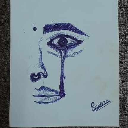 Sketch draw by my niece Swara
and she insisted to post this with poetry so here it is "Time Sand"