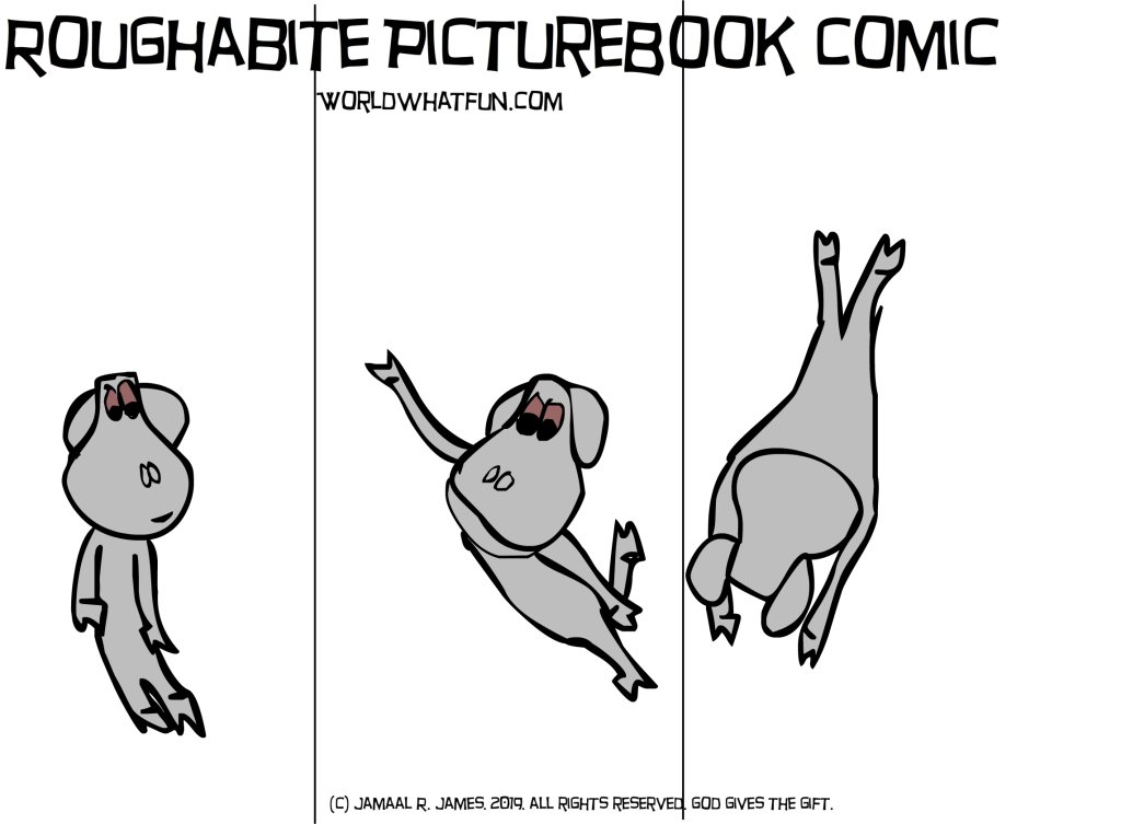 JCAAEC's tweet photo. #Roughabite is doing his dance and making no #plans just looking in the sky and admiring all the pie by #illustrator Jamaal R. James for #jcaaec https://t.co/ZviBswytxv https://t.co/HPZXNu2CwP
