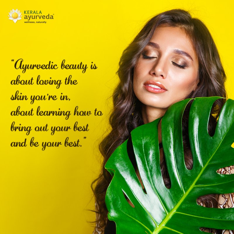 KALglobal's tweet photo. “Ayurvedic beauty is about loving the skin you’re in, about learning how to bring out your best and be your best.” #thursdaythoughts #ayurveda #ayurvedic #beauty #best #health #nature #yoga #lifestyle #quotes #motivation #motivationalquotes #yogainspiration #india #keralaayurveda https://t.co/O2Qj6WeXbJ