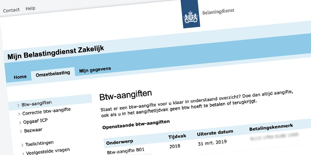 BDzakelijk's tweet photo. Ondernemers met een eenmanszaak en #zzp’ers kunnen vanaf vandaag hun #btw-aangifte doen in het nieuwe portaal Mijn Belastingdienst Zakelijk. Inloggen op het portaal doe je met DigiD: https://t.co/6I9XsWyZ5D https://t.co/jZqClmDtwa