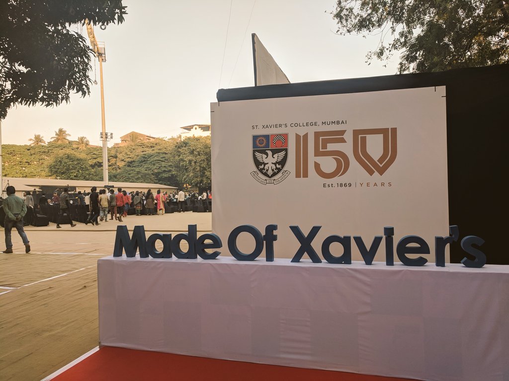alumnixaviers's tweet photo. The Fundraising Alumni Event has begun! Our esteemed alumni are here, and our performances begin soon. 
#MadeOfXaviers #150YearsOfXaviers https://t.co/F4he82ROSK