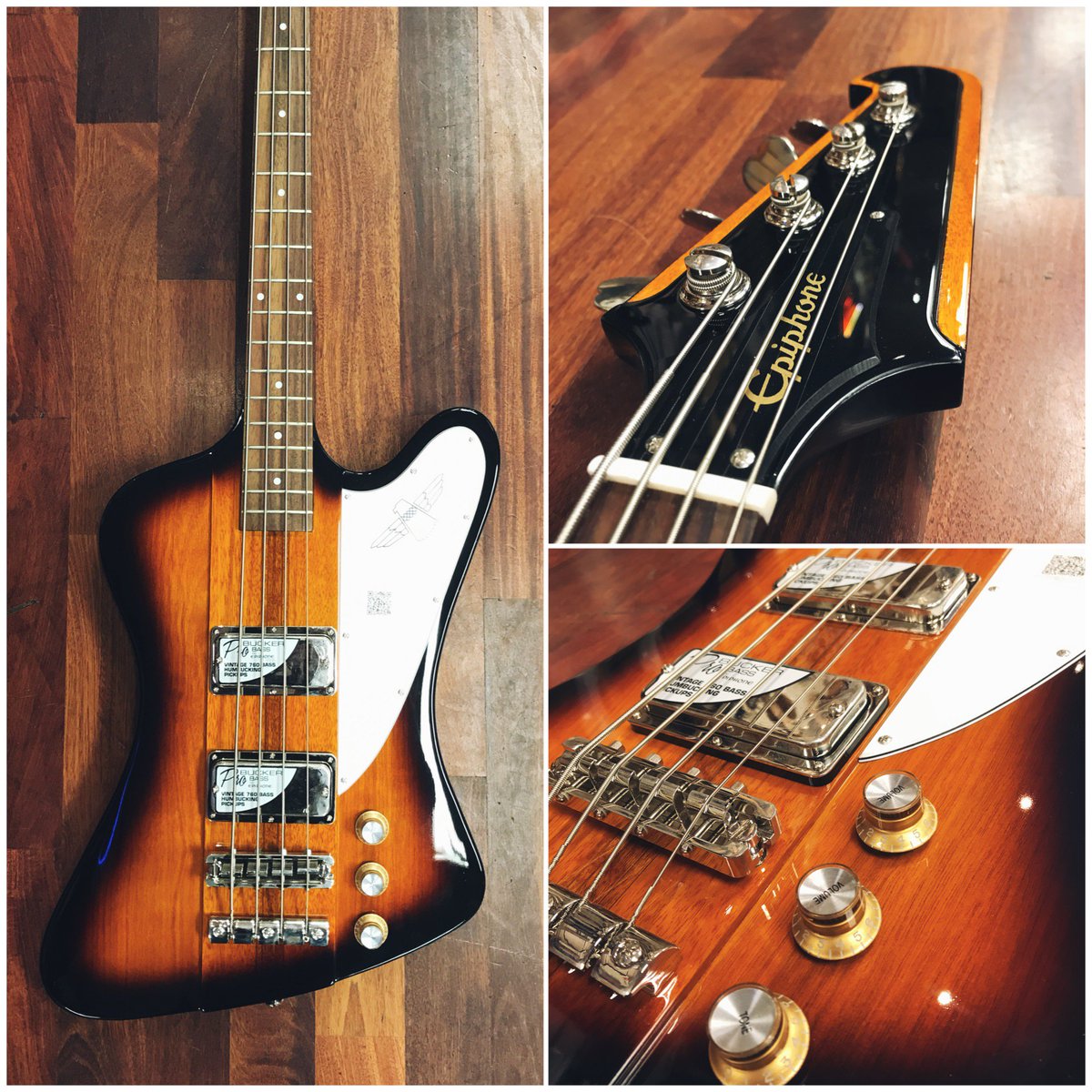 🎸 The <a href="/Epiphone/">Epiphone</a> Thunderbird Vintage Pro Bass Guitar - Tobacco Sunburst.
⠀⠀⠀⠀⠀⠀⠀⠀⠀
This bass resurrects the classic style that was introduced back in '63, and it's in our sale on now!
⠀⠀⠀⠀⠀⠀⠀⠀⠀
ℹ️ Learn more: bit.ly/2AqCmps