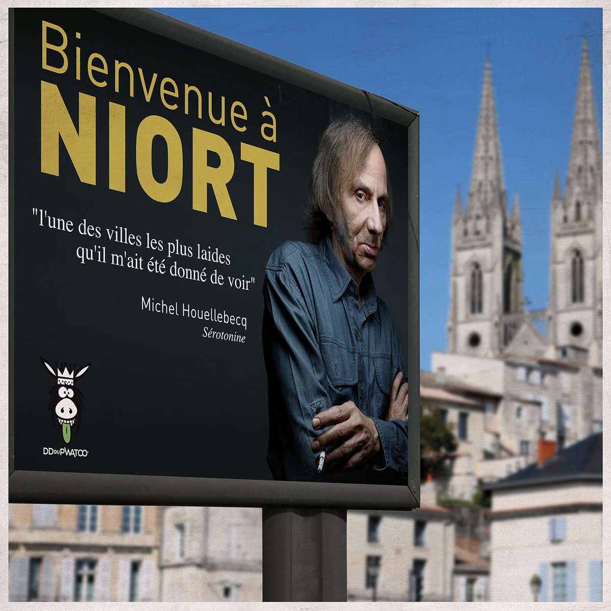 dddupwatoo's tweet photo. En terme de communication, on pourrait appeler ça le coup de la "SurPromesse inversée" ;-) Ça se tente 😜  #Niort #Houellebecq #Serotonine https://t.co/Pkcwawdwuq