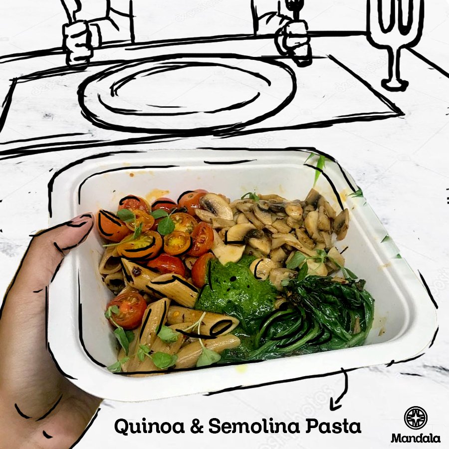 themandalalife's tweet photo. Surprise your guests by serving them Healthy Pasta &amp; break the myth that Healthy &amp; Pasta can’t be in the same line! The Quinoa &amp; Semolina Pasta is delectable &amp; nutrient rich comprising an assortment of organic veggies &amp; a dollop of spinach pesto!
Order: https://t.co/L0Ux0iL455 https://t.co/VCZa96pzrw