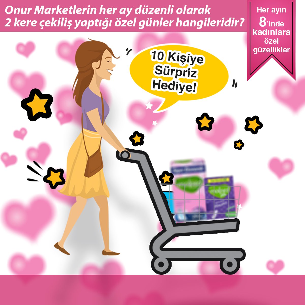 onurmarketler's tweet photo. 8 Ocak 17.00’a kadar tüm sosyal medya hesaplarımızdan doğru cevap veren ve bir arkadaşını etiketleyenler arasından çekilişle belirlenecek 10 takipçimize sürpriz hediyeler. Kazananlar 9 Ocak 15.00’te açıklanacaktır.

Her ayın 8’ini takip etmeyi unutma!
#OnurMarket #HerAyın8i https://t.co/zAdr5ORd2d