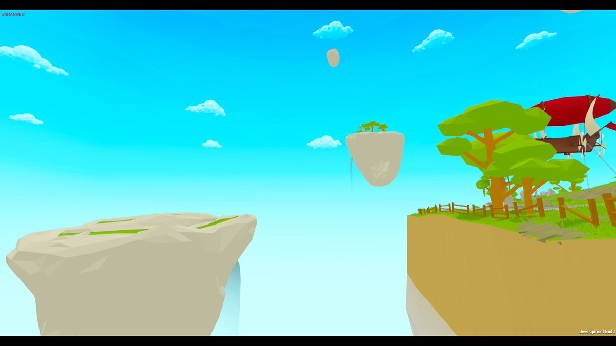 DefenseSkyland's tweet photo. Enjoying the nice view after a round of playtesting the game 🏝️

#indiegame #vrgame #lowpoly #skylanddefense #towerdefense #vrgaming #gaming #blender3d #lowpoly #VirtualReality #game #floatingisland #sky https://t.co/6StTzhIKSo
