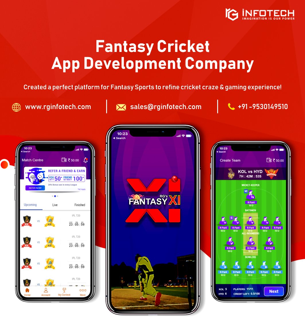 rginfotech1's tweet photo. Are you looking for #Fantasy #Cricket #App #Development #Company?
#RGInfotech created a fully functional fantasy cricket app platform for #Android and #iOS users. https://t.co/6ZCV0roY7V
#OnDemandApps #FantasyCricketApp #FantasySportsApp #Dream11Clone #ReadymadeSolution https://t.co/YcXndqIZv1