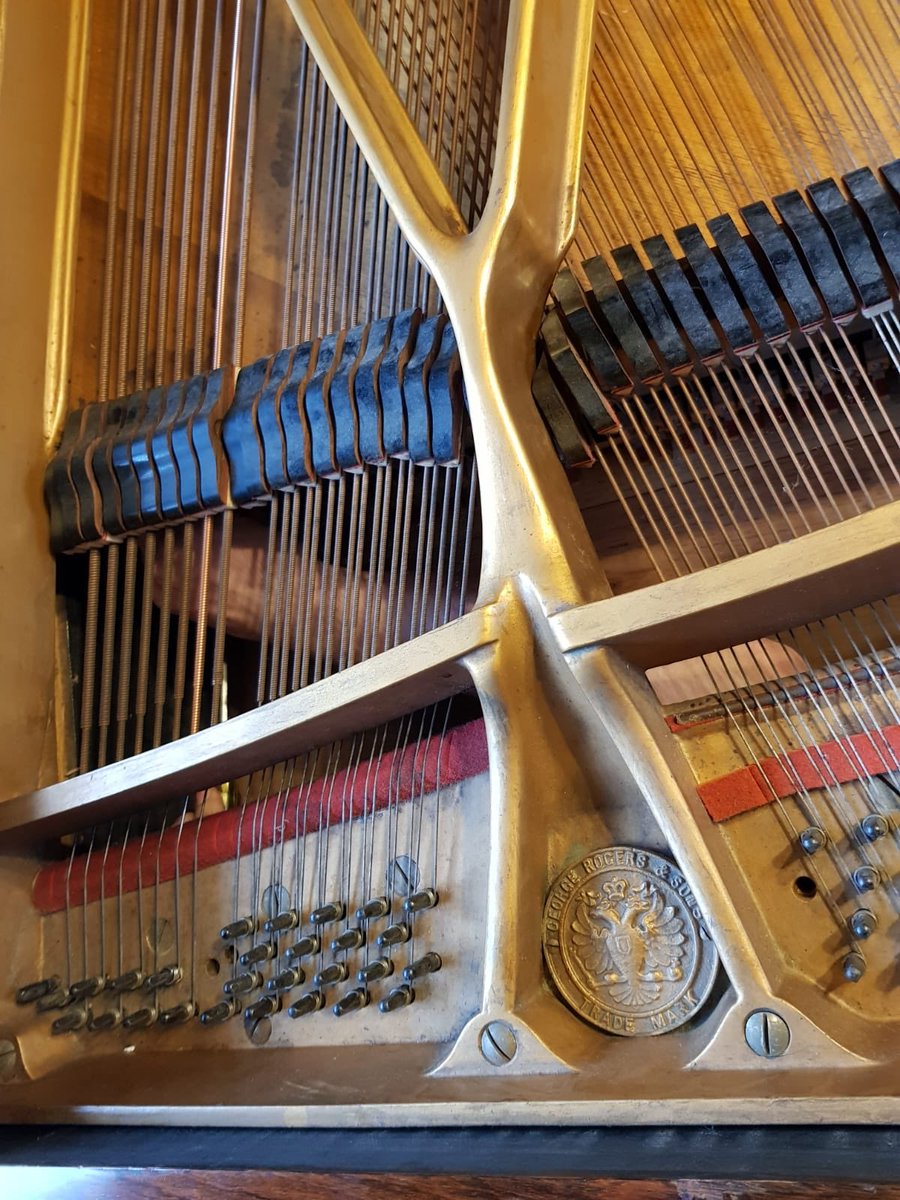 piano_workshop's tweet image. First week back after the festivities and the team are already working hard.  Aidan and Wade are out #ontheroad.  New bass strings will be going on this Rogers today!
#restring #repairs #rogers #grandpiano #thepianoworkshop #northyorkshire #passionforperfection