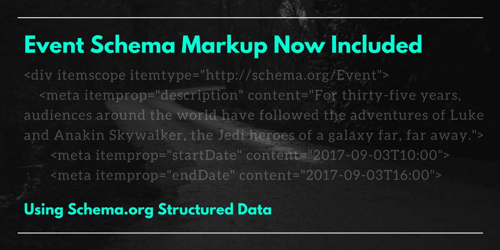 EventEspresso's tweet image. Event Espresso is Now #SchemaOrg Friendly with #StructuredDataMarkup for #Events 👉 evts.io/2iOfq81 #EventTech